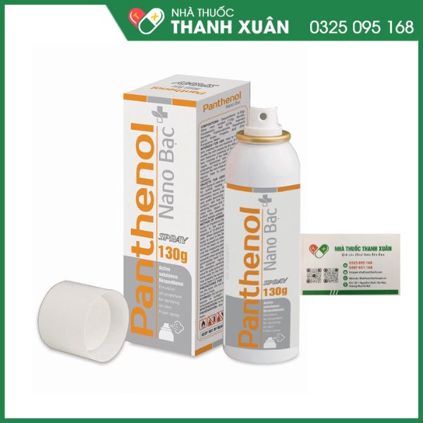 Panthenol Nano Bạc hỗ trợ trị bỏng và làm dịu vết thương